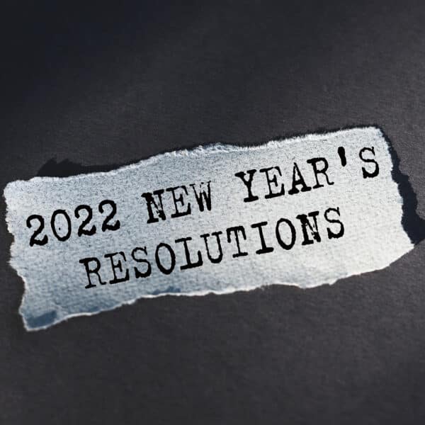 Goals For New Year. Concept. 2022 New Year’s Resolutions Text Ba