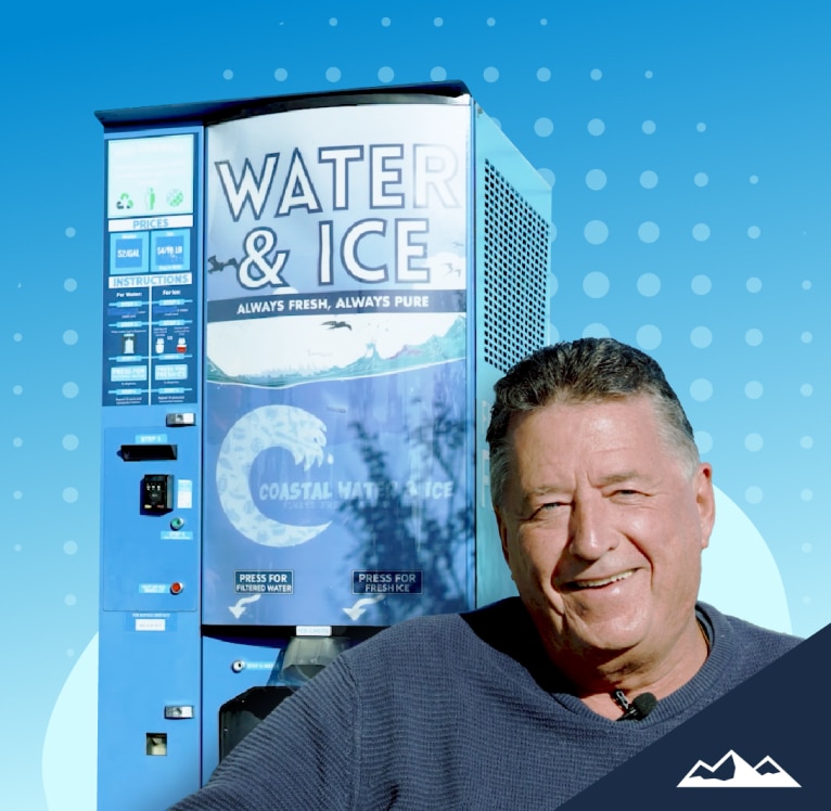 Tom Kenyan, an Everest Ice and Water vending machine owner