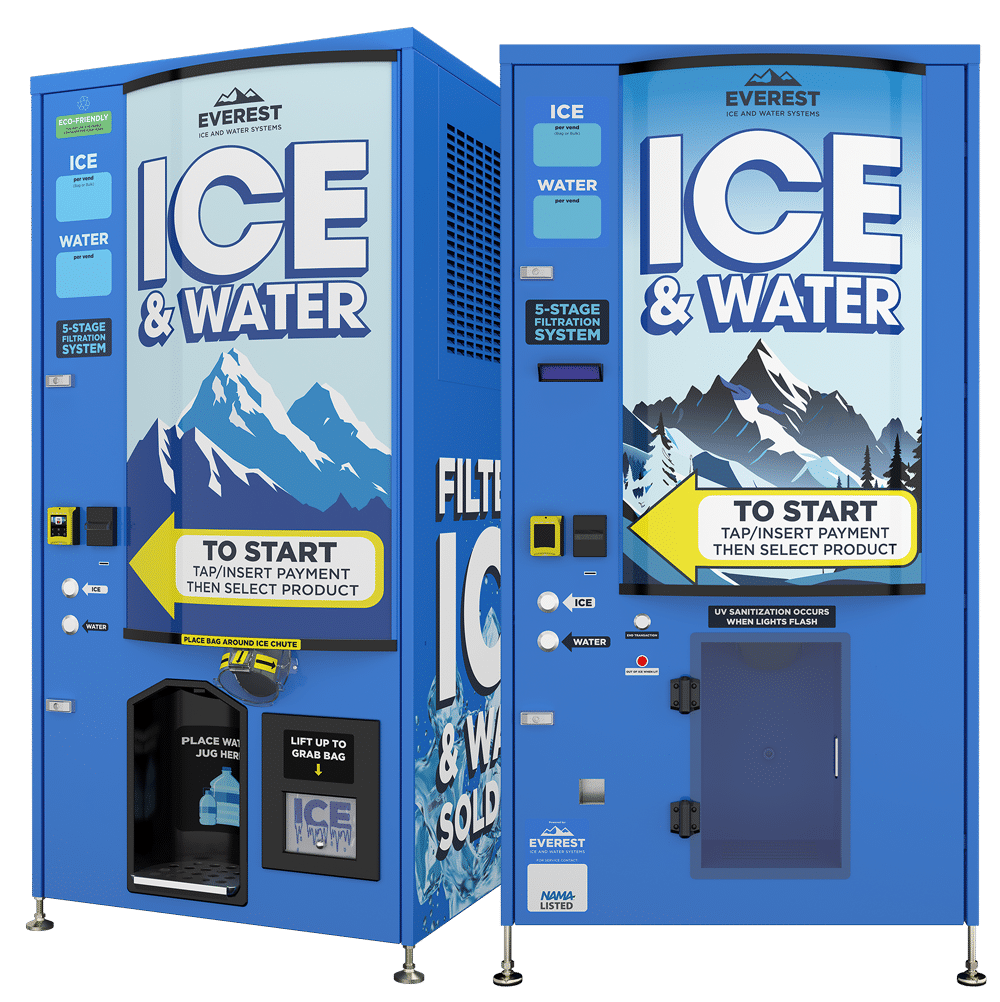 Everest Summit and Everest Avalanche ice vending machines